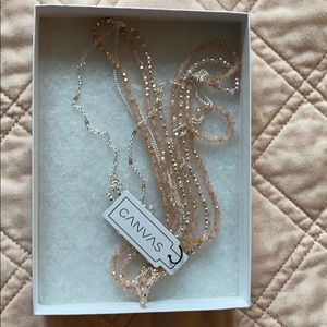 New with Tags Silver/Pink necklace from Stitchfix